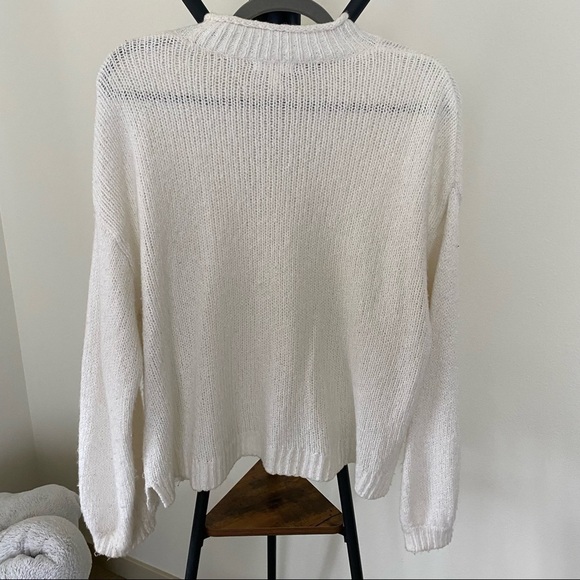 BP White Knit Pullover Sweater - Picture 2 of 4